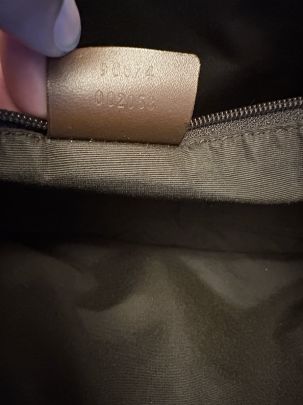 Vintage Gucci Beige GG Canvas Top-Handle Bag with Added Unbranded Gold Chains - Picture 11 of 13
